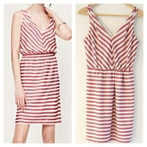 Ann taylor loft sz 0 summer stripe dress sleeveles